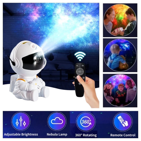 Astronaut Space Projector,Astronaut Galaxy Star Projector Starry Night Light with Remote Control Timer 360° Adjustable Space Projector, Gifts for Birthdays, Valentine'S Day
